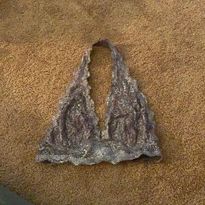 Silver Lace Bralette